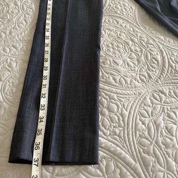 Lafayette148 NY ,Women's dark grey trousers with straight legs, wool, size 4 - Picture 8 of 12